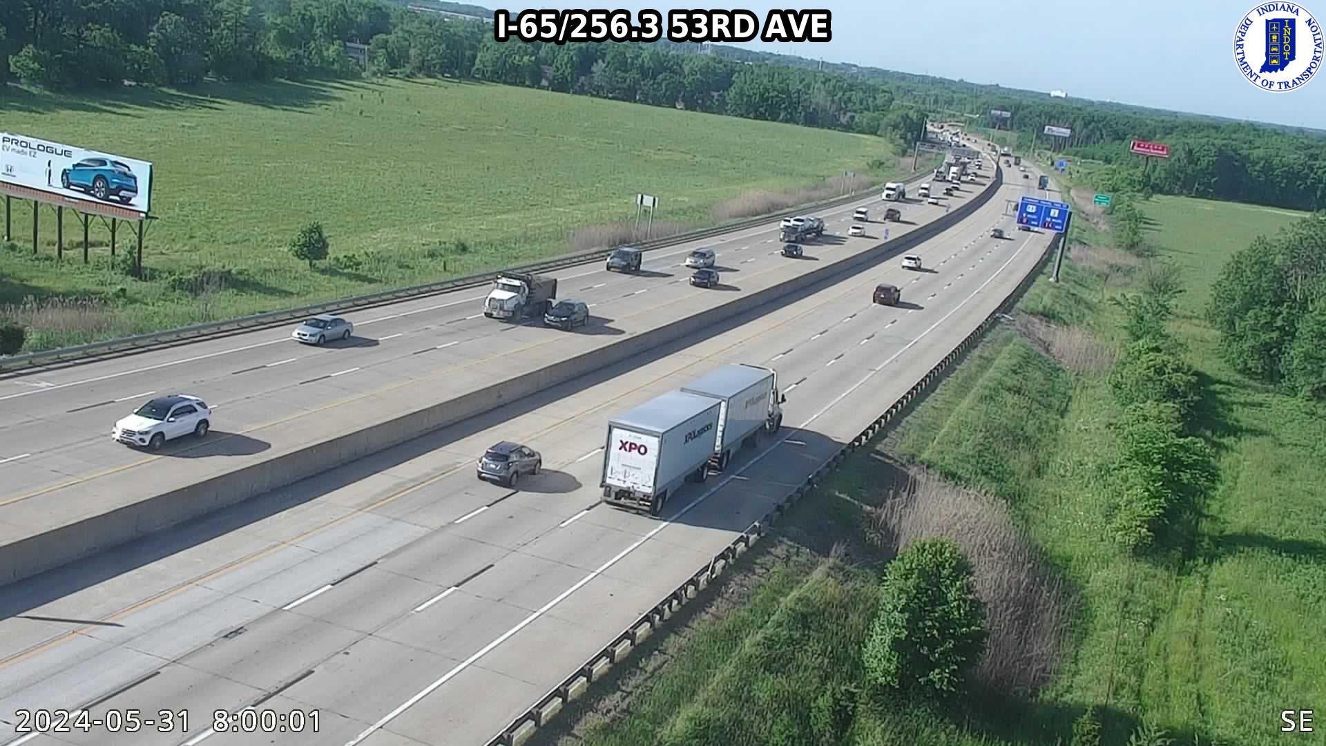 Traffic Cam NB I-65 at 53rd Ave