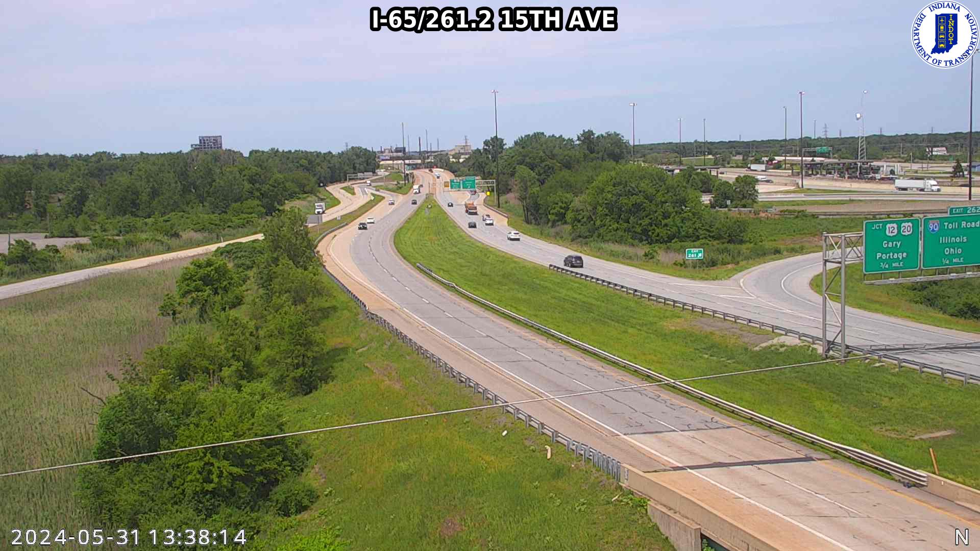 Traffic Cam NB I-65 at 15th Ave (-0.1 miles)