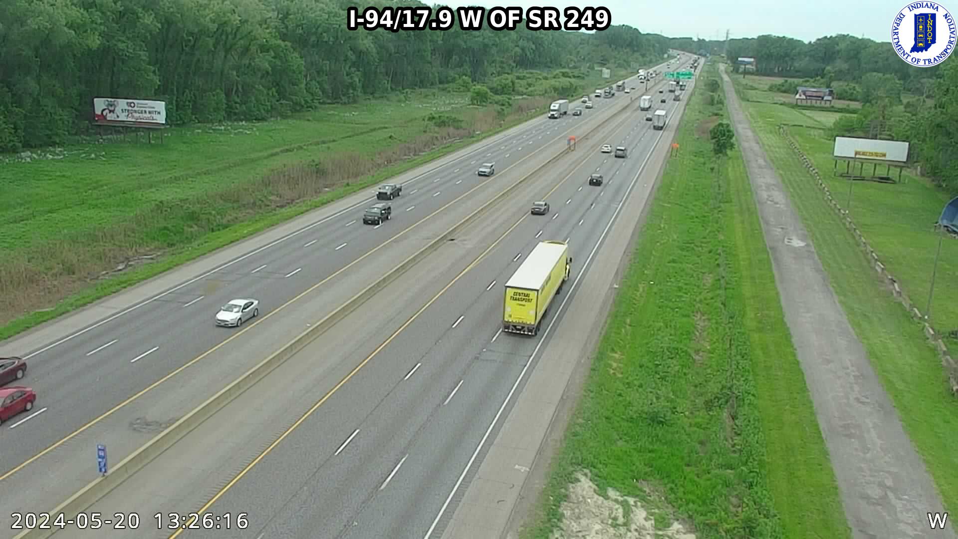 Traffic Cam WB I-94 at IN-249 (+0.8 miles)