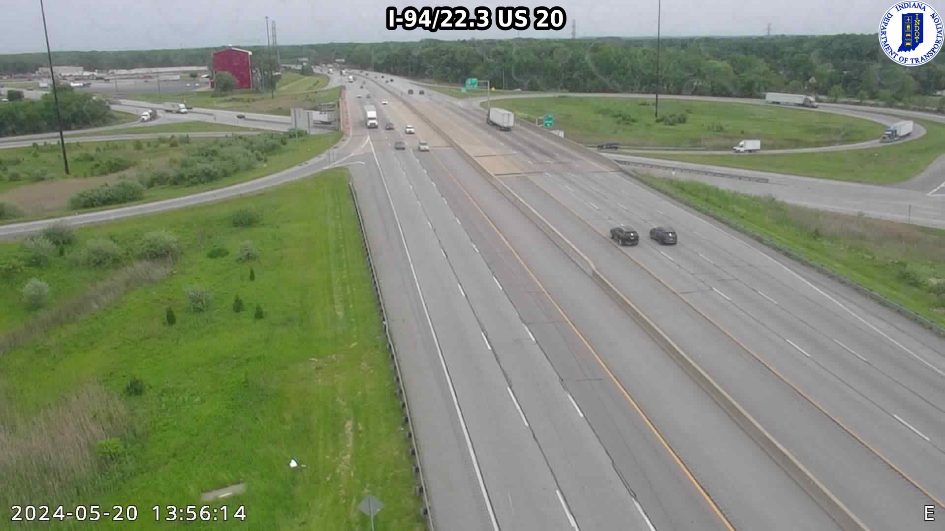 Traffic Cam WB I-94 at US-20