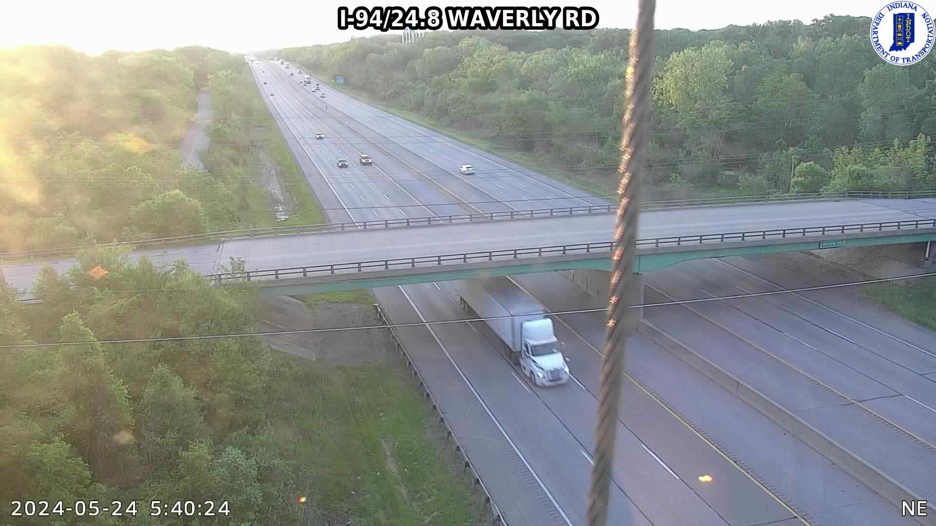 Traffic Cam WB I-94 at Waverly Rd (-0.1 miles)