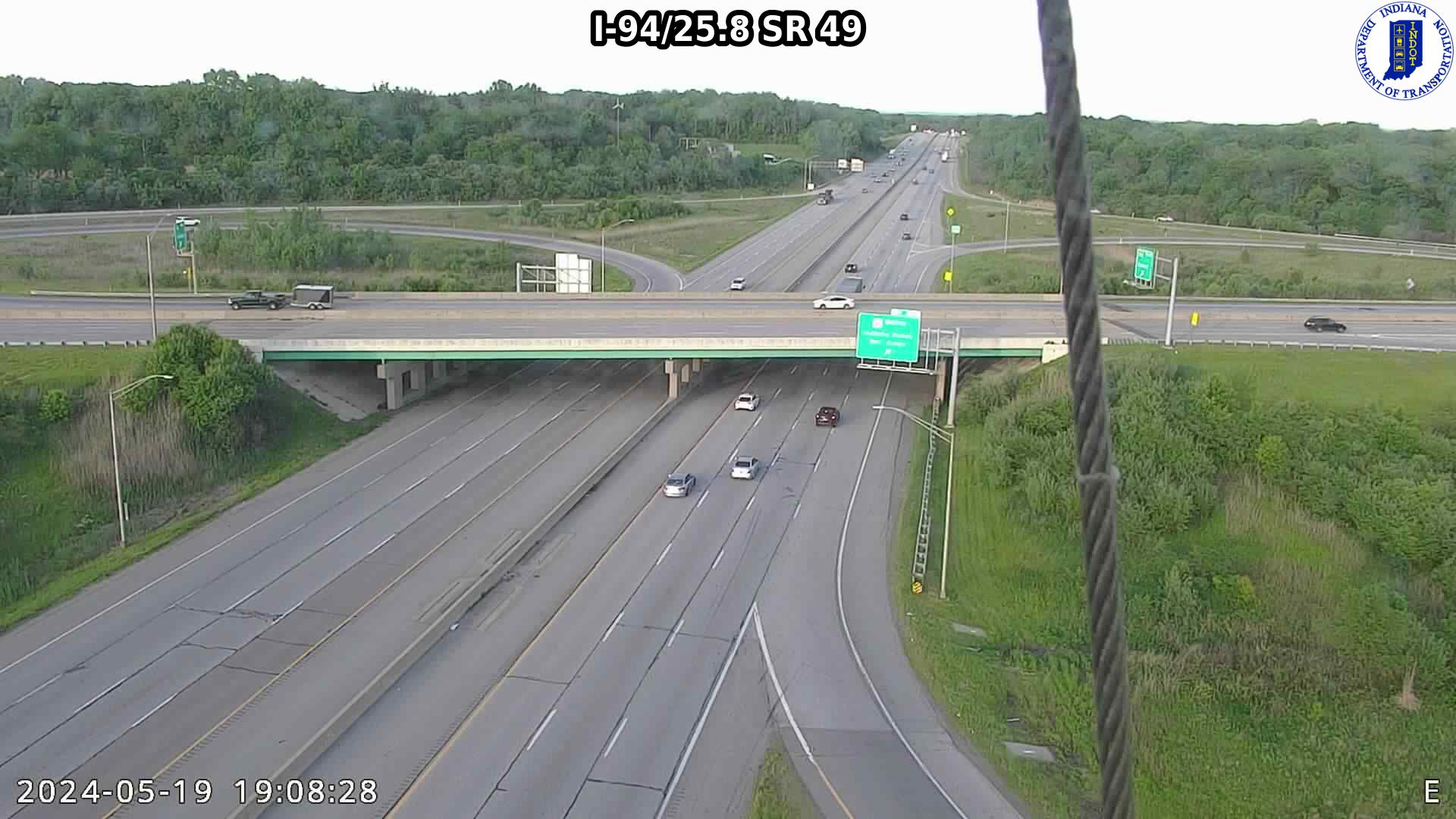 Traffic Cam WB I-94 at IN-49
