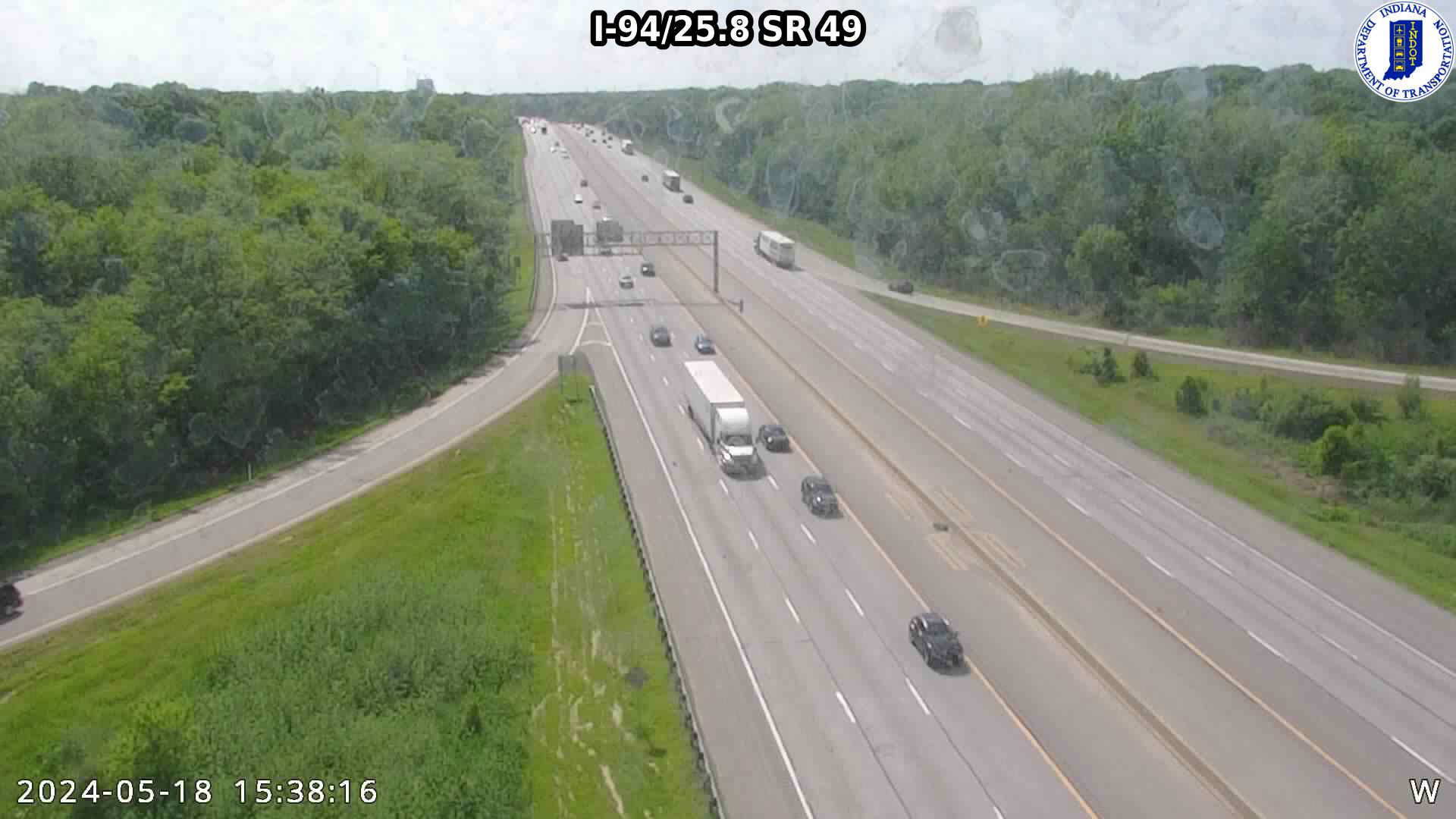 Traffic Cam WB I-94 at IN-49