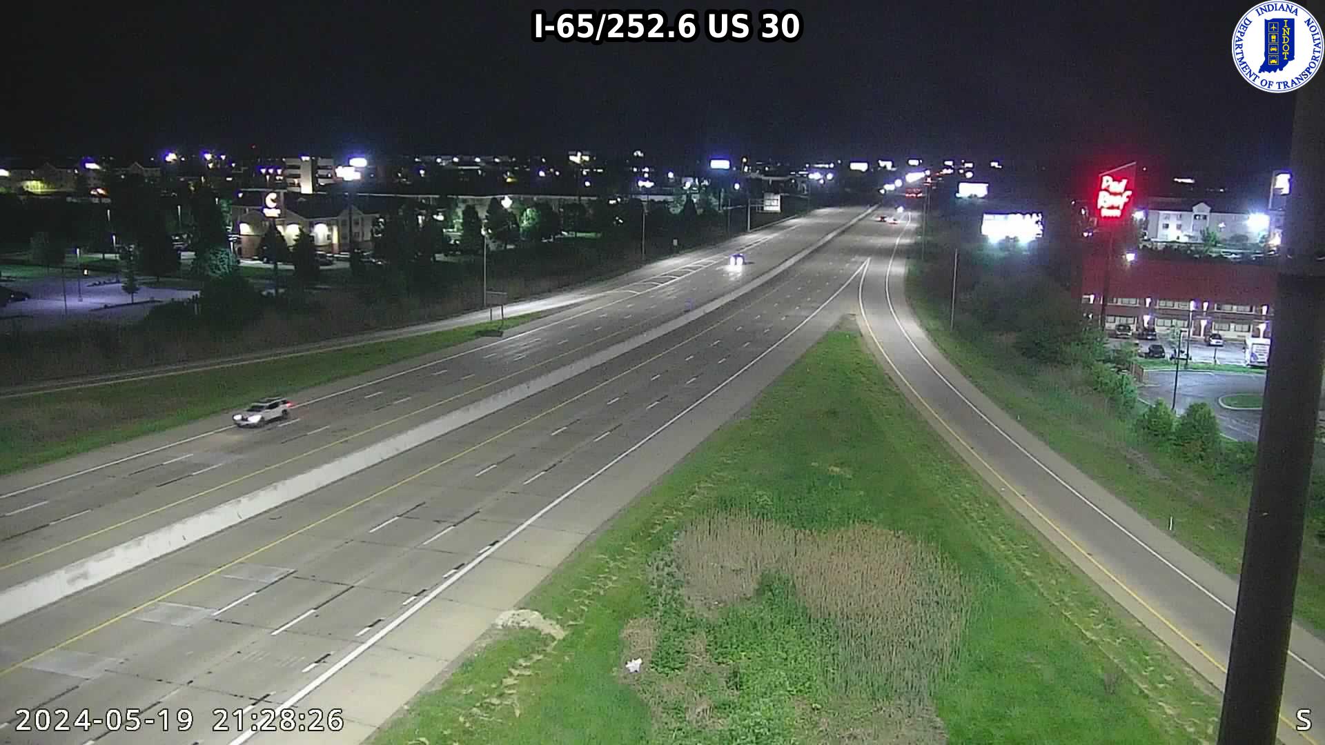 camera snapshot for NB I-65 at US-30 (-0.2 miles)
